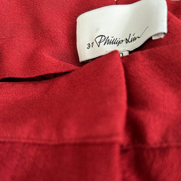 3.1 Phillip Lim Rust Wide Leg Cuffed Pants Size 10 - Picture 4 of 4